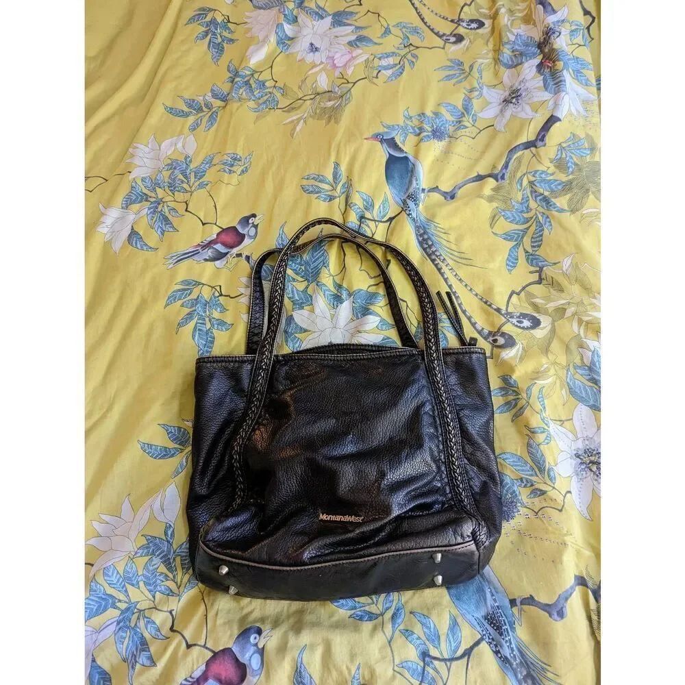 Montana West Women Large Hobo Bag Ultra Soft Washed Faux Leather Black